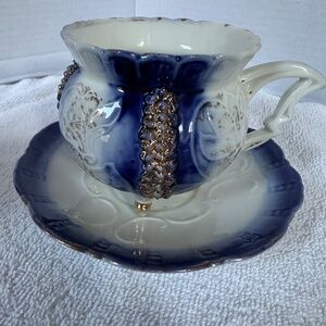 Rare porcelain teacup and saucer